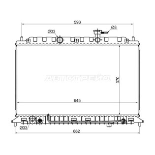 Радиатор Kia Rio 05-11 SAT