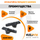 Кронштейны переднего бампера Hyundai Solaris 2 (2017-) комплект 2 шт левый + правый KUZOVIK