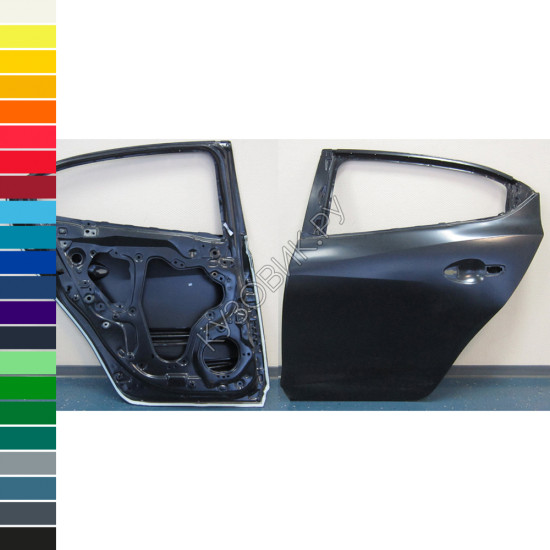 Задняя левая дверь в цвет кузова Mazda 3 BM (2013-) седан Задняя левая дверь в цвет кузова Mazda 3 BM (2013-) седан