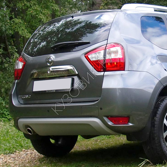 Бампер задний в цвет кузова Nissan Terrano D10 (2014-2022) Бампер задний в цвет кузова Nissan Terrano D10 (2014-2022)