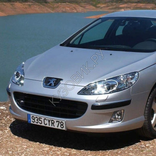 Бампер передний в цвет кузова Peugeot 407 (2004-)