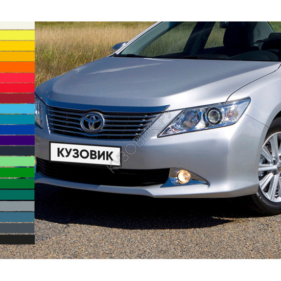 Бампер передний в цвет кузова Toyota Camry V50 (2011-2014) без омывателей